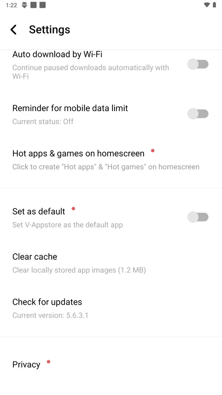 V-Appstore — skærmbillede 4