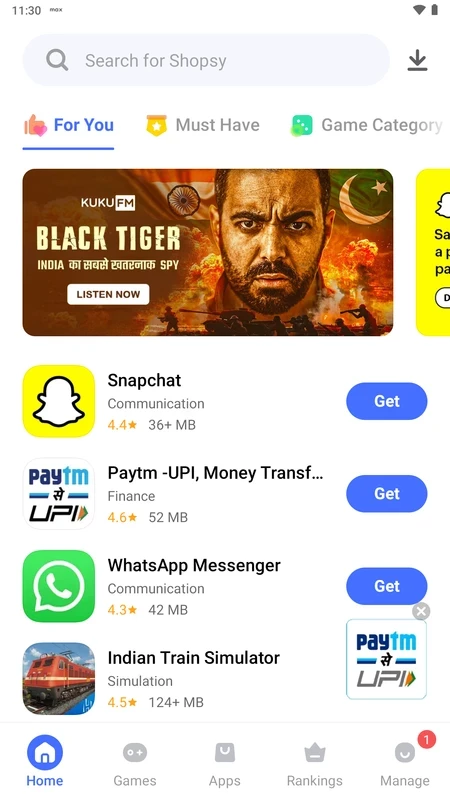 V-Appstore — skærmbillede 5